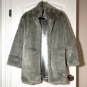SIX CRISP DAYS - FAUX FUR JACKET - LIKE NEW - SIZE SMALL